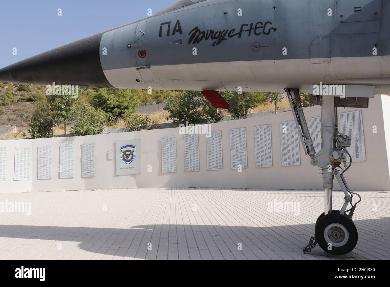 Cimitero dell'aviazione ellenica Glyfada Foto Stock