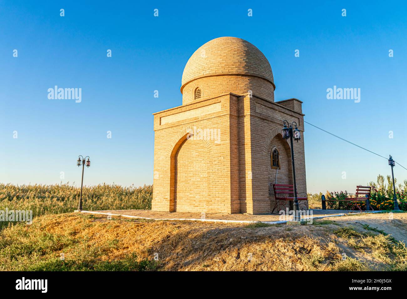 Gauhar Ana mausoleo, 12-14 C, Impero Timuride, Turkistan moderno, Kazakistan, Asia centrale Foto Stock
