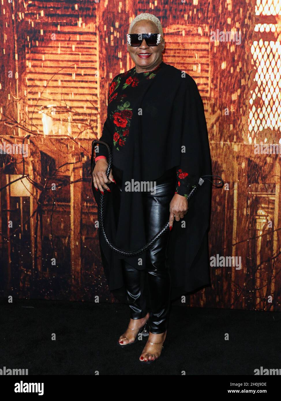 Hollywood, Stati Uniti. 12 ottobre 2021. HOLLYWOOD, LOS ANGELES, CALIFORNIA, USA - OTTOBRE 12: L'attrice Diva Tyler arriva al Costume Party Premiere of Universal Pictures' 'Halloween kills' tenuto al TCL Chinese Theatre IMAX il 12 Ottobre 2021 a Hollywood, Los Angeles, California, Stati Uniti. (Foto di Xavier Collin/Image Press Agency) Credit: Image Press Agency/Alamy Live News Foto Stock