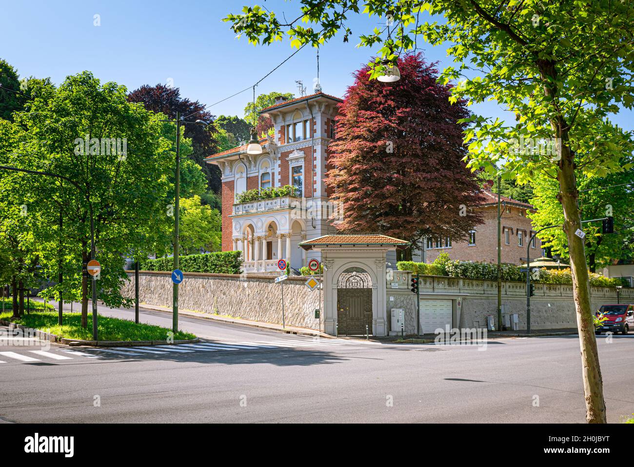 Torino, Italia. 12 maggio 2021. Vista degli edifici storici di corso Moncalieri. Foto Stock