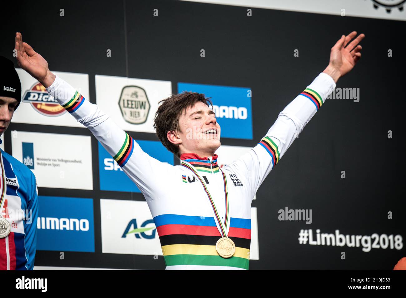 UCI Ciclocross World Championships in Valkenburg 2018. Ben Tulett. Foto di Simon Gill. Foto Stock