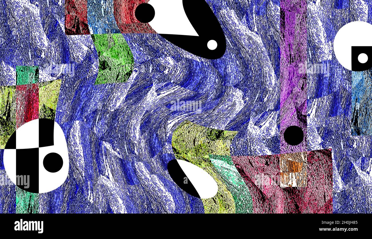 La pittura astratta di alta qualità presentata con inchiostro alcolico dà al designer un background d'arte moderna. Foto Stock