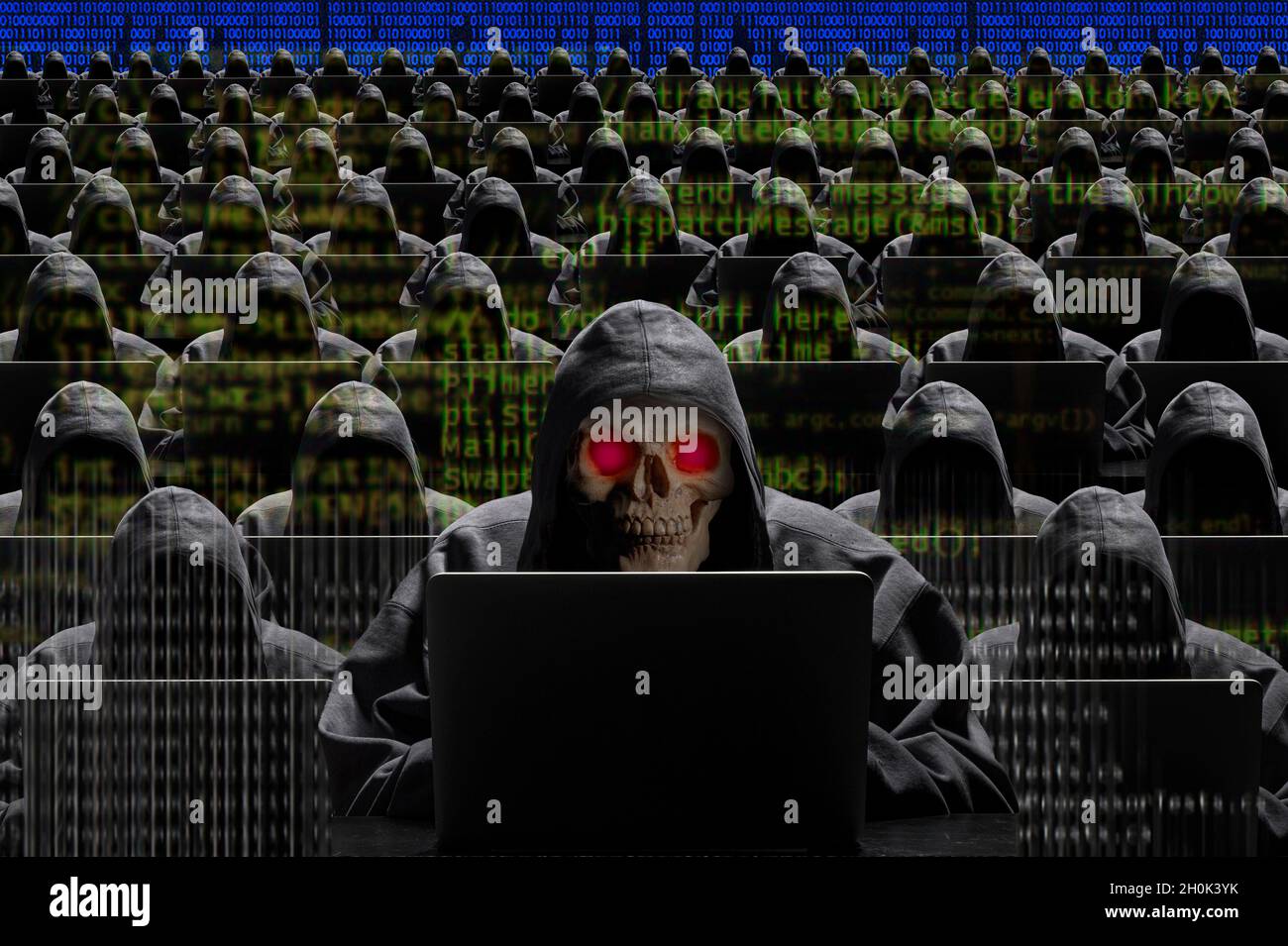 Internet Security hacker Foto Stock