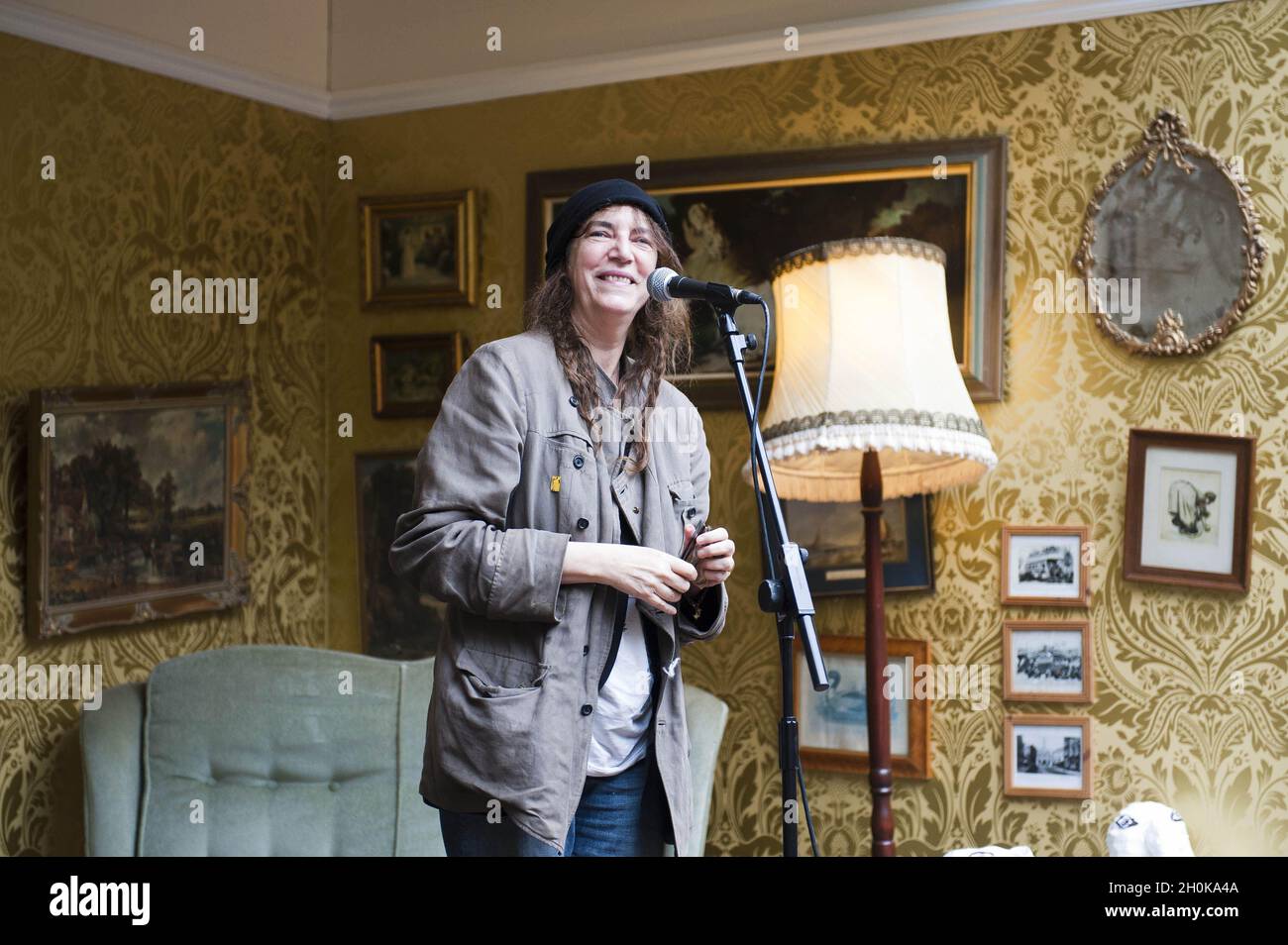 Patti Smith si esibisce in un concerto segreto al Festival 'End of the Road' - Larmer Tree Gardens, Dorset Foto Stock