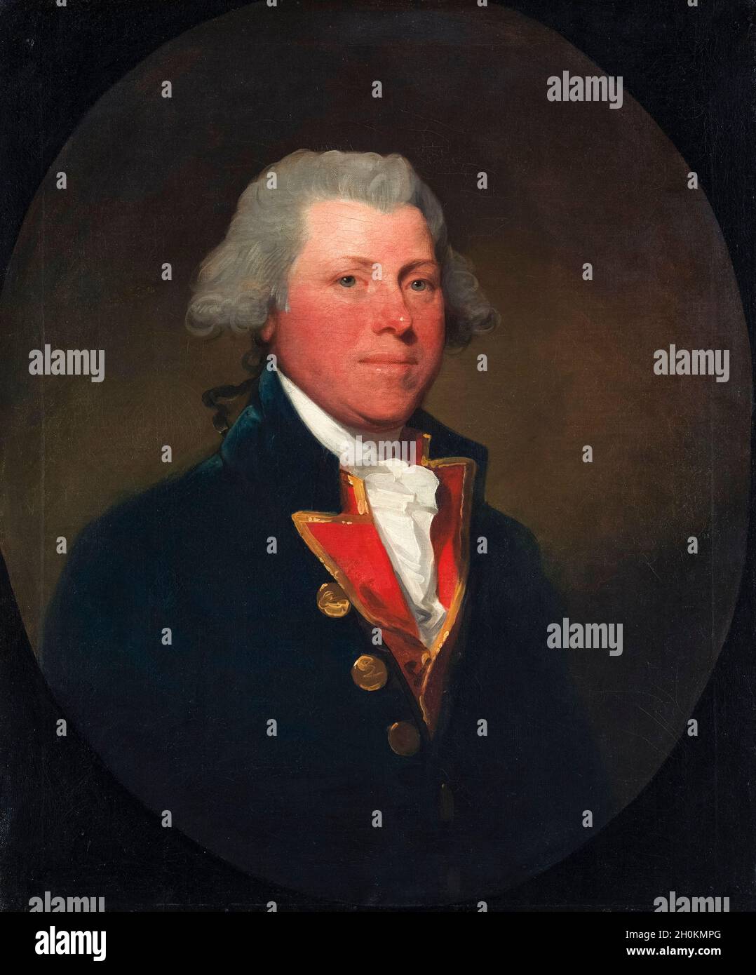 James De Lancey (1703-1760), capo della giustizia, tenente governatore e governatore coloniale della Provincia di New York, ritratto di Gilbert Stuart, circa 1785 Foto Stock