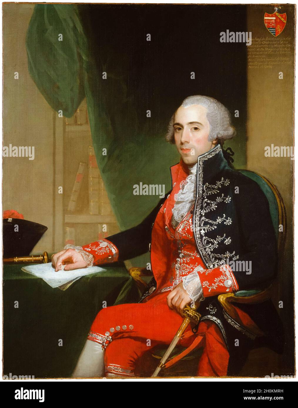 Josef de Jáudenes y Nebot (1764-1818), funzionario del governo spagnolo, ritratto di Gilbert Stuart, 1794 Foto Stock