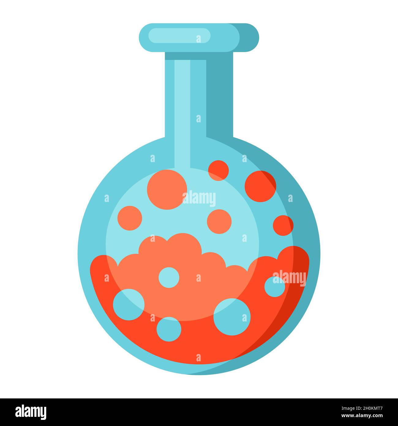 Immagine della provetta. L'icona dell'istruzione scolastica per l'industria e il business. Illustrazione Vettoriale