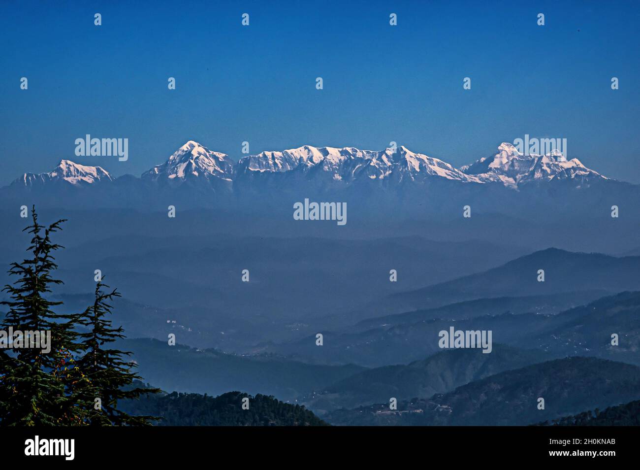 Himalayan catena di montagne Foto Stock