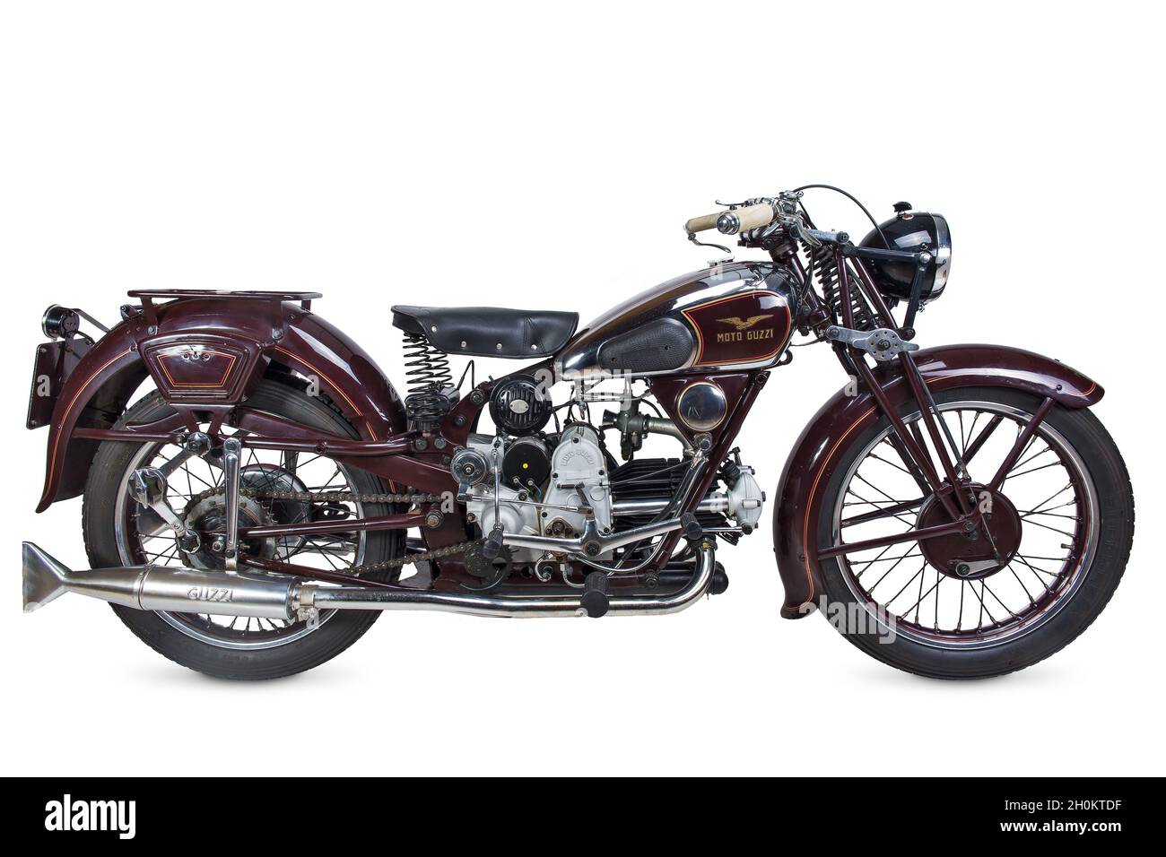 Guzzi Airone, Italia 1940, bella moto d'epoca Foto stock - Alamy