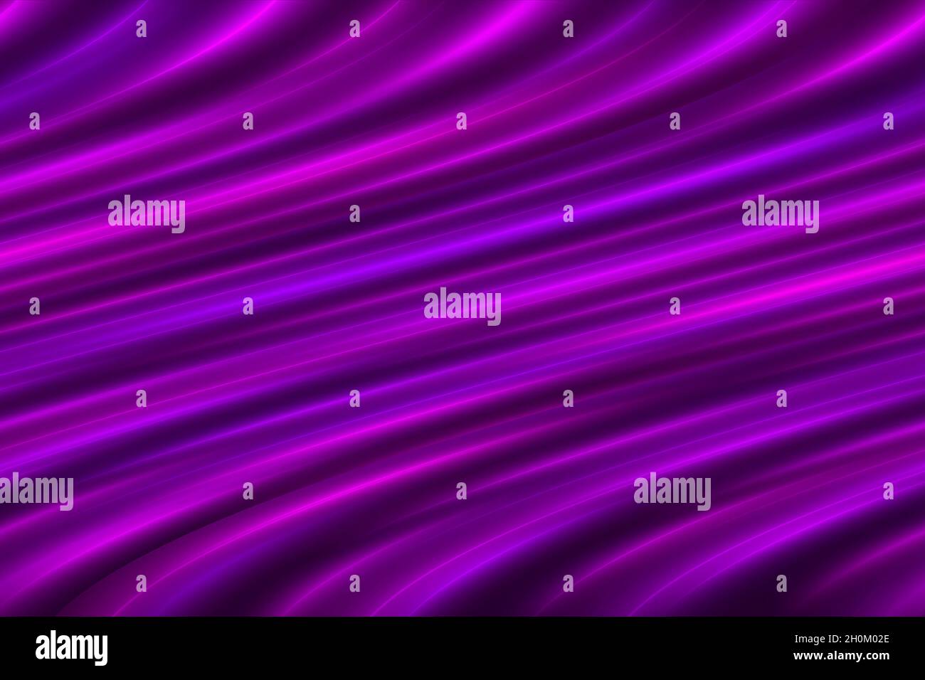 Motivi astratti, ondulati e moderni con colori al neon. Curve e forme disegnano lo sfondo. Illustrazione di alta qualità Foto Stock