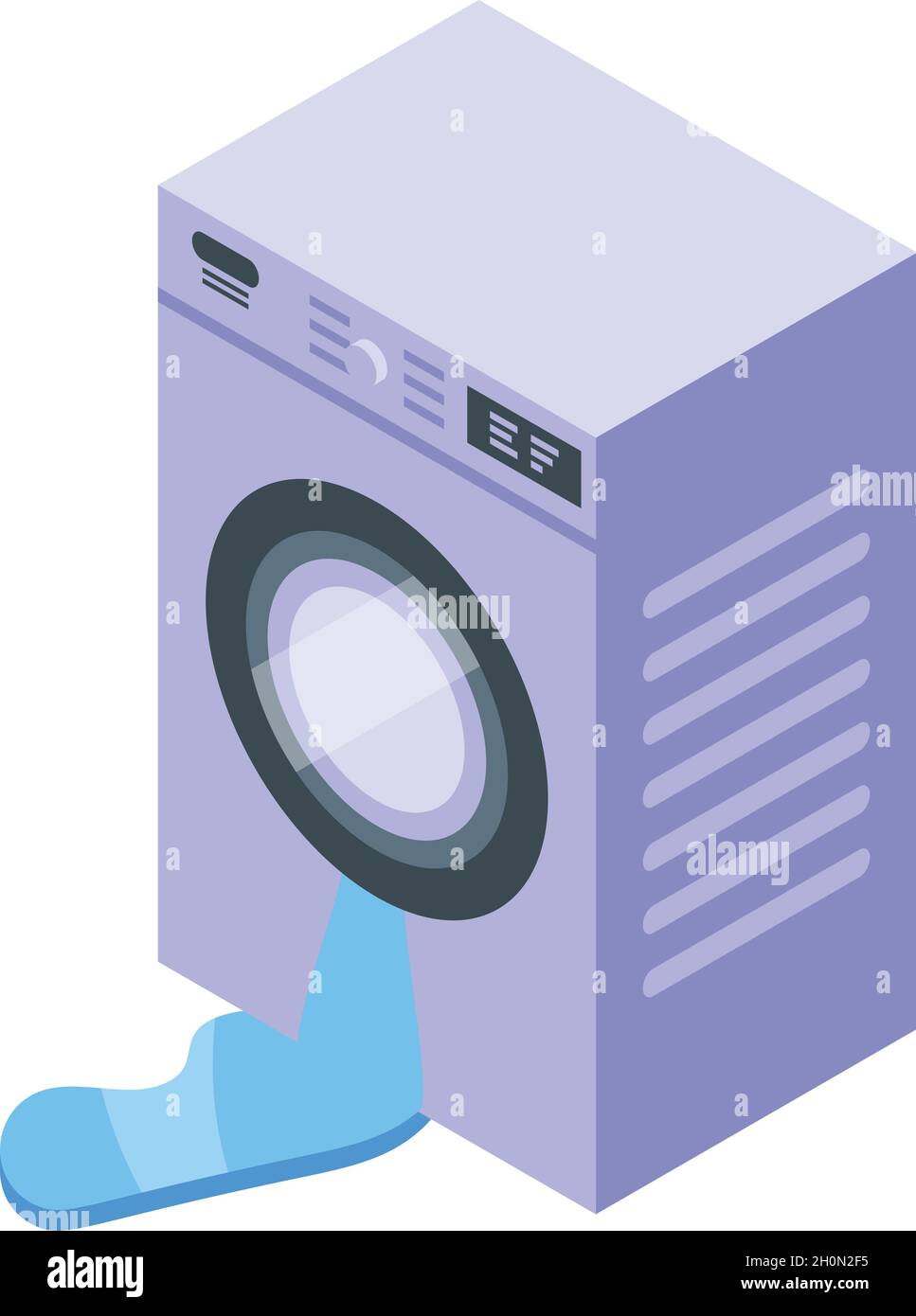 Vettore isometrico dell'icona della lavatrice rotta. Riparazione  dell'apparecchio. Lavaggio a casa Immagine e Vettoriale - Alamy