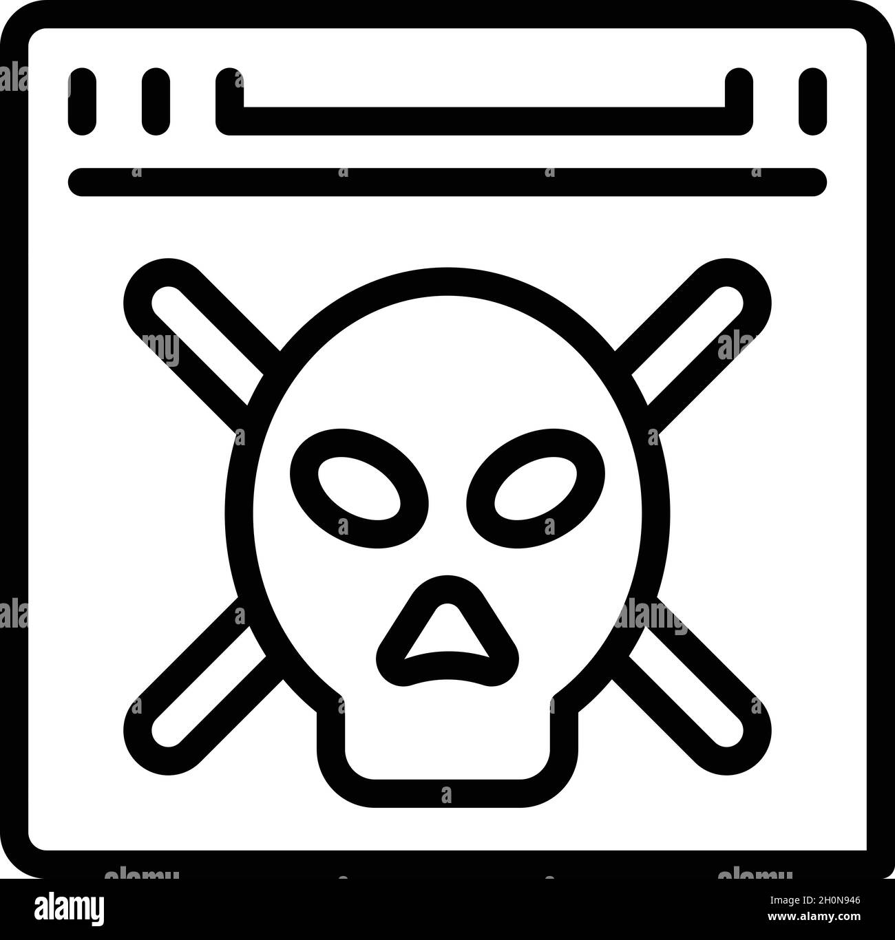 Vettore di contorno icona frode hacker. Bloccare. Chiave denaro Illustrazione Vettoriale