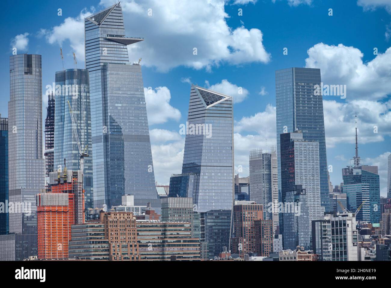 Grattacieli sul lato ovest di Manhattan intorno alla 30th Street Foto Stock