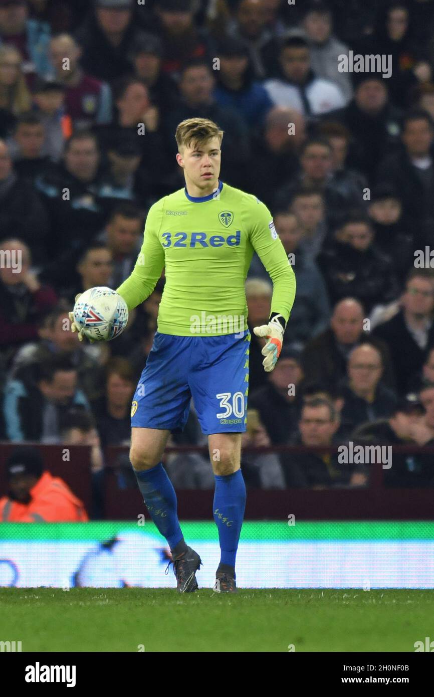 Leeds United portiere Bailey Peacock-Farrell Foto Stock