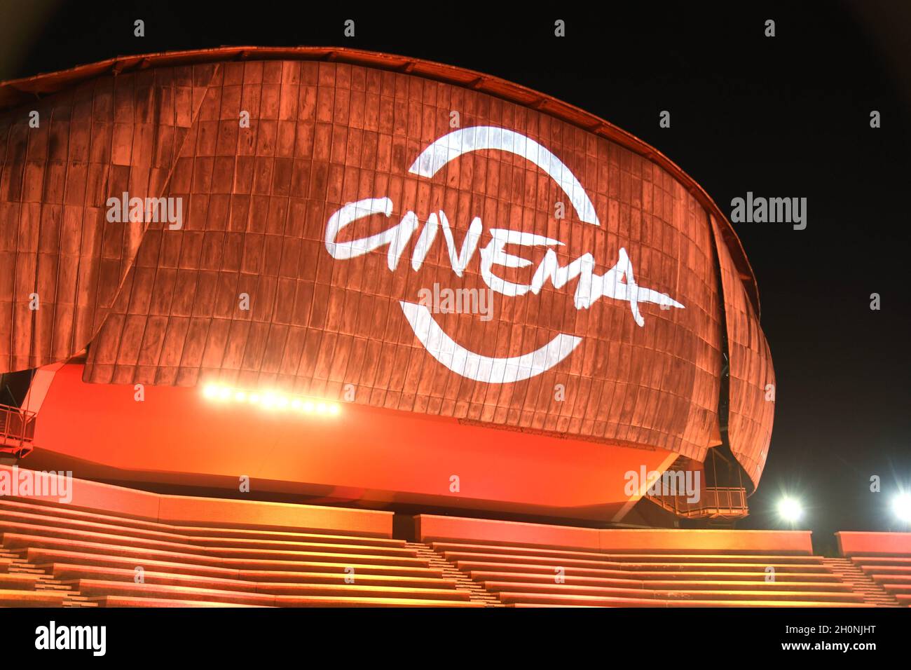 Roma, Italia. 13 ottobre 2021. Rome Cinema Fest 2021, Film Fest, Red Carpet. Nella foto: Il tappeto rosso Credit: Independent Photo Agency/Alamy Live News Foto Stock