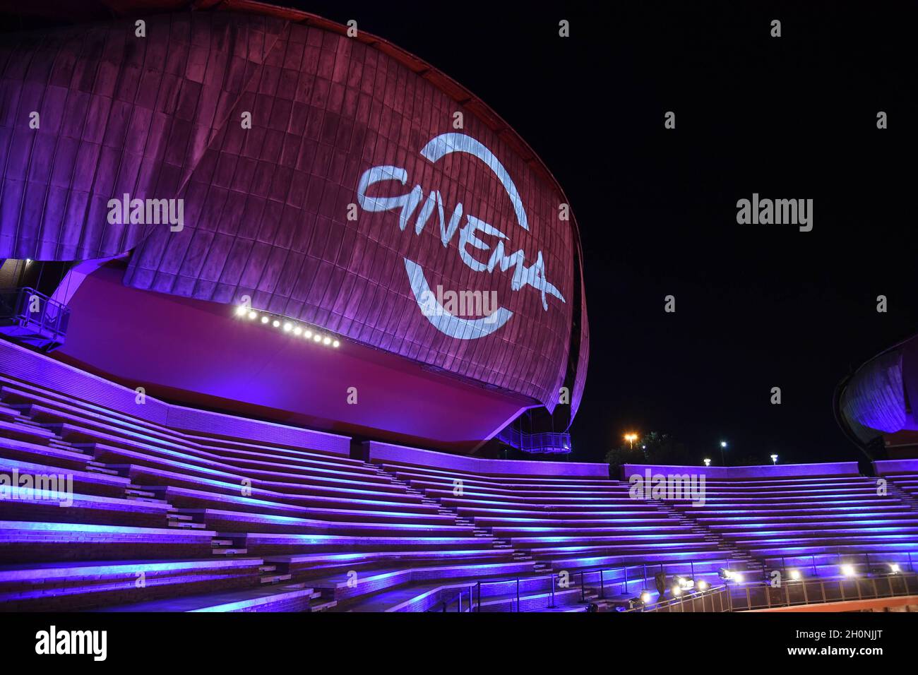 Roma, Italia. 13 ottobre 2021. Rome Cinema Fest 2021, Film Fest, Red Carpet. Nella foto: Il tappeto rosso Credit: Independent Photo Agency/Alamy Live News Foto Stock