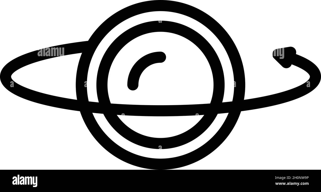 Vettore di contorno dell'icona di controllo vr completo. Video angolare. Vista panoramica Illustrazione Vettoriale