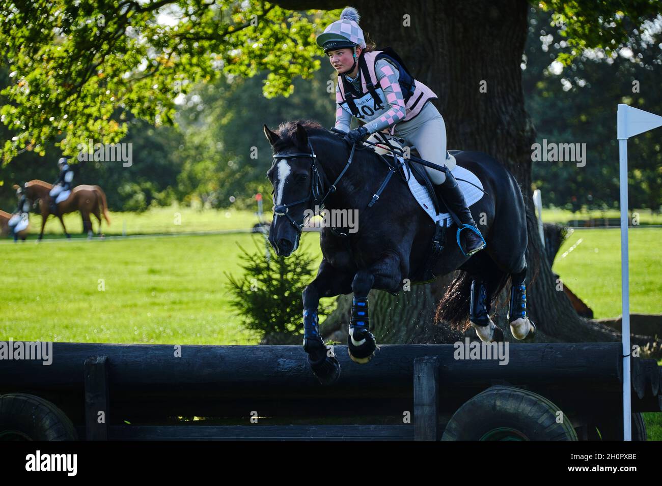 Prove a cavallo di Weston Park 2021 Foto Stock