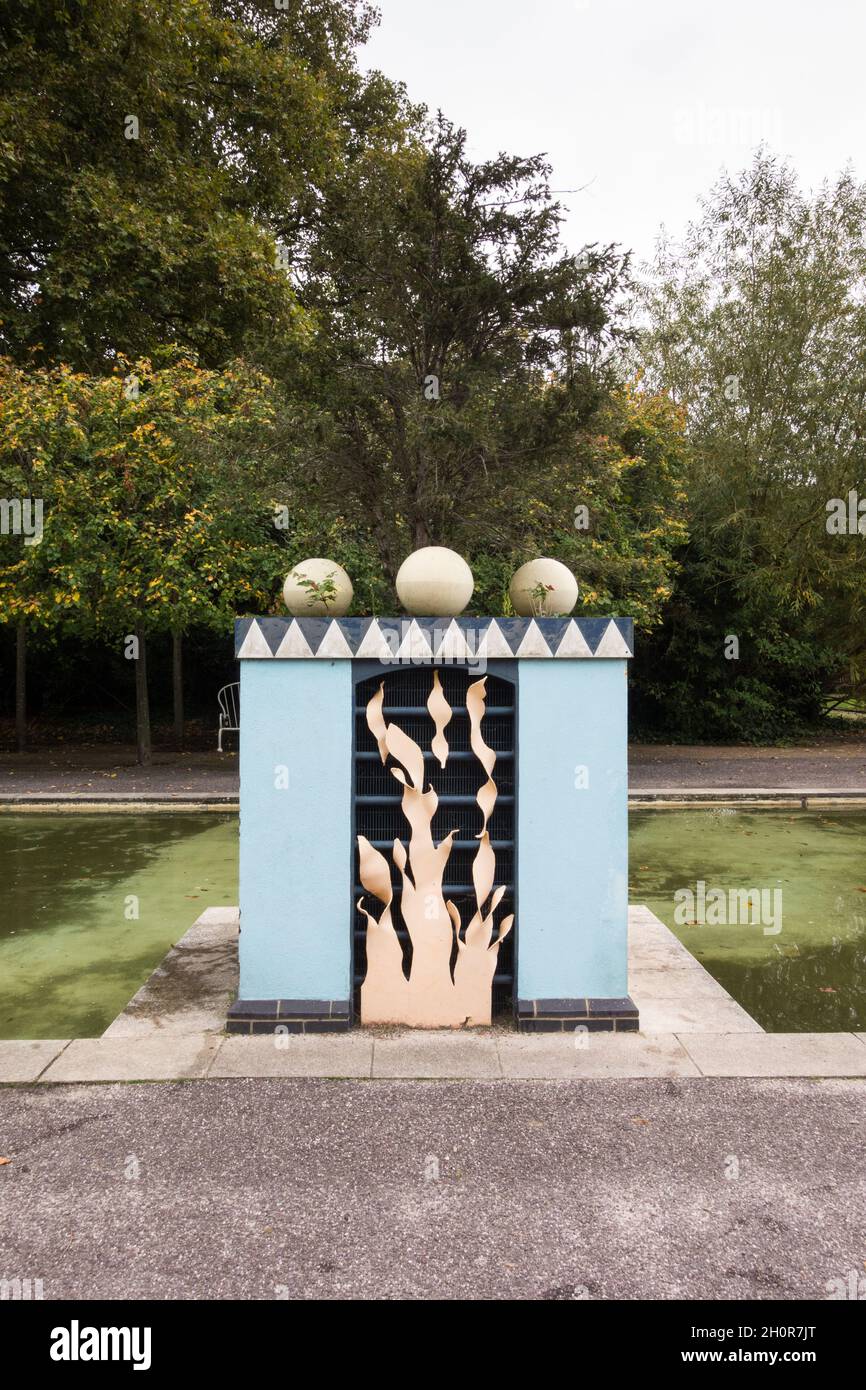 I resti Art Deco del 1951 Festival della Gran Bretagna a Battersea Park, Battersea, Londra, Inghilterra, Regno Unito Foto Stock