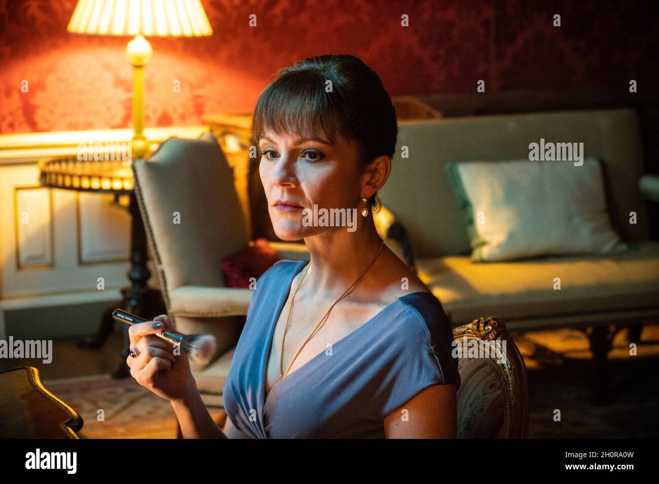 Rachel Stirling di Midsomer uccide "famiglie felici" Foto Stock