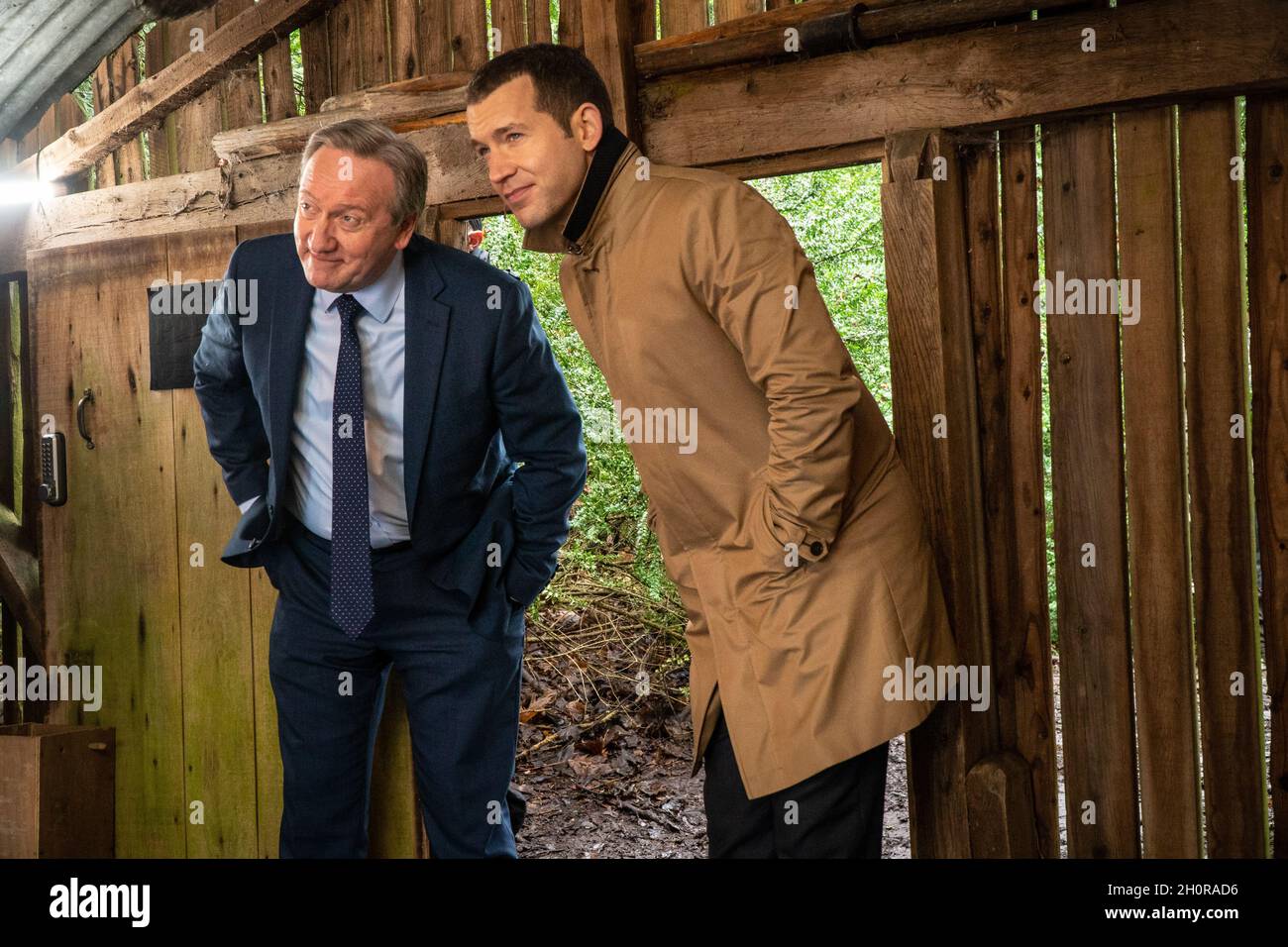 Neil Dudgeon e Nick Hendrix in Midsomer Murders XXll "Happy Families" Foto Stock