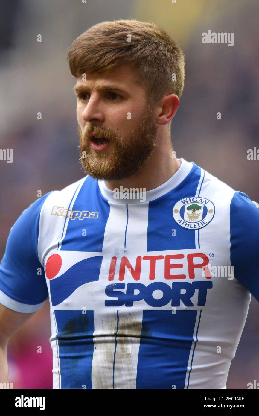 Michael Jacobs di Wigan Athletic Foto Stock