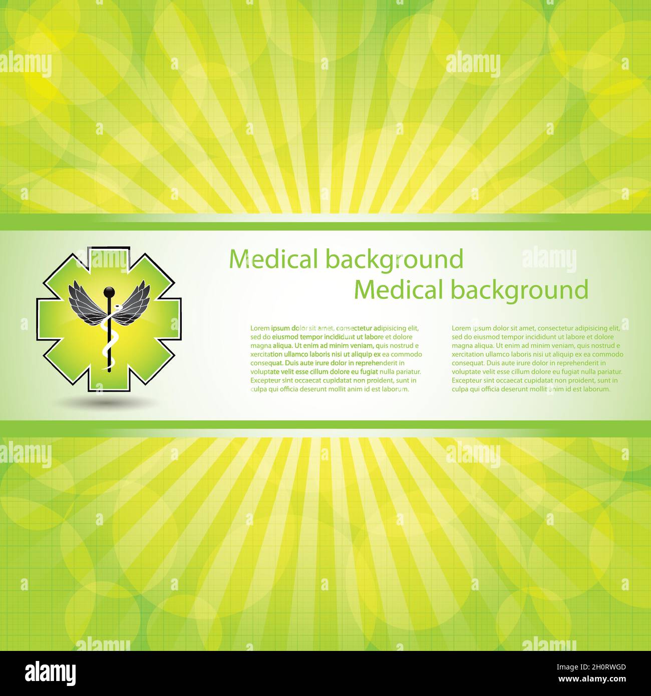 Astratto sfondo medico griglia verde Illustrazione Vettoriale