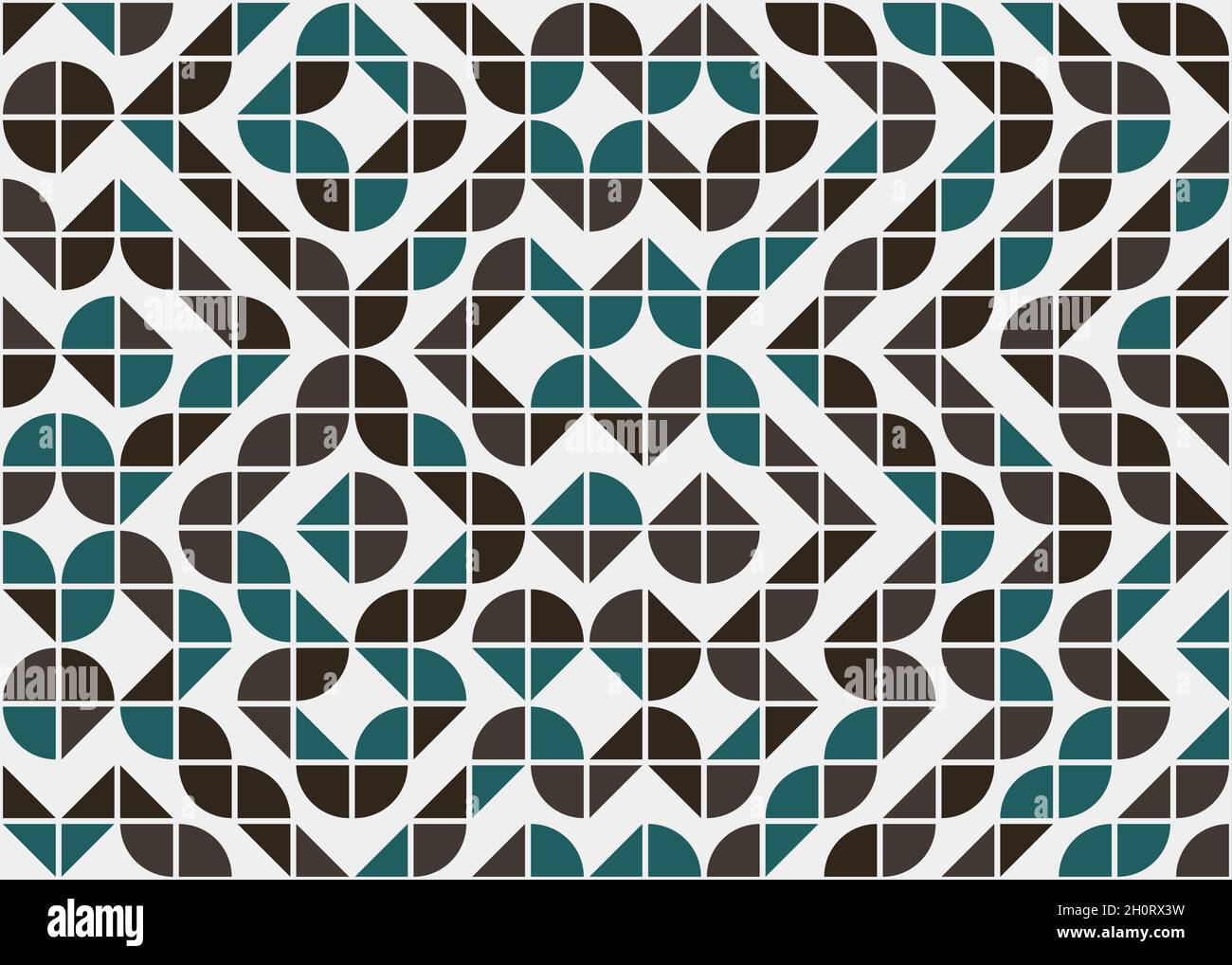 Illustrazione astratta dell'arte computazionale generativa geometrica Illustrazione Vettoriale