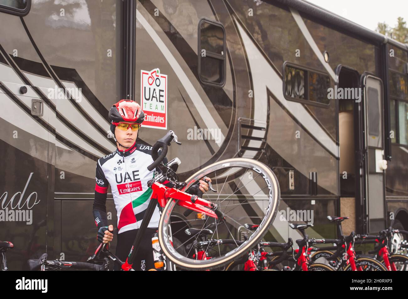 2017 Tour dei Paesi Baschi. Louis Meintjes. Foto Stock