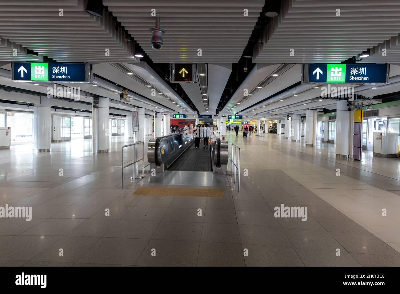 Lo Wu, Hong Kong - 05 febbraio 2019 : il porto di lo Wu (Luohu) è un porto d'ingresso che attraversa la Cina continentale e Hong Kong, situato nel distretto di Luohu Foto Stock