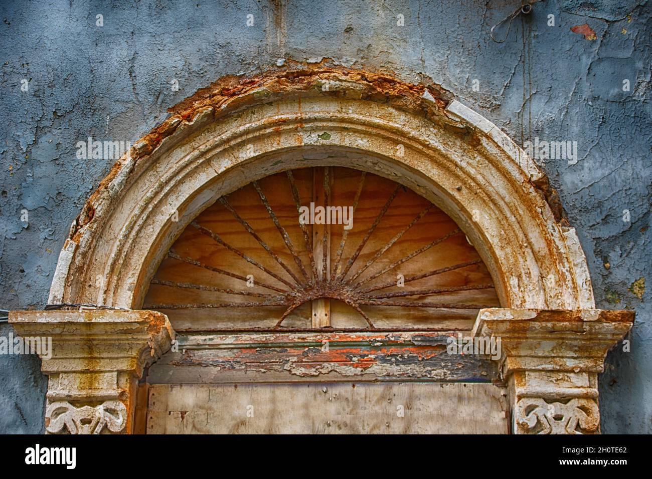 Imbarcati all'ingresso della vecchia San Juan Puerto Rico Foto Stock