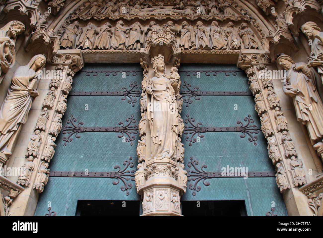 cattedrale di saint-étienne a metz in lorena (francia) Foto Stock