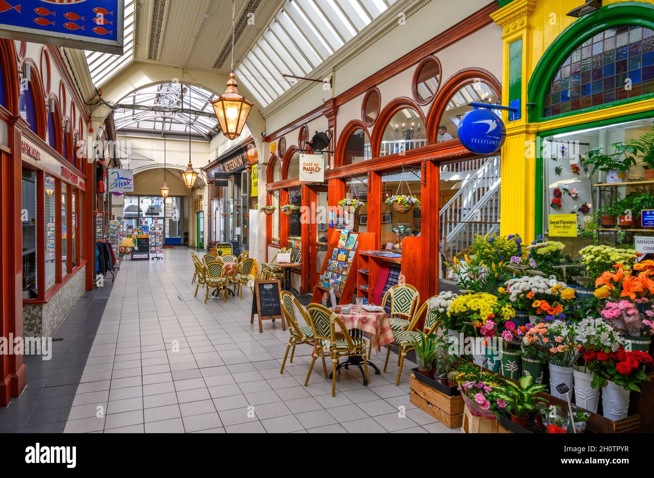 Il mercato vittoriano nel centro della città, Inverness, Scozia, Regno Unito Foto Stock