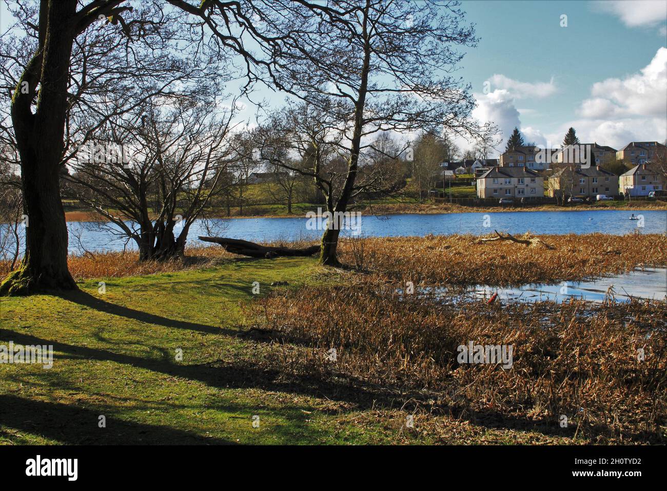 Carlingwark Loch - Scozia Foto Stock