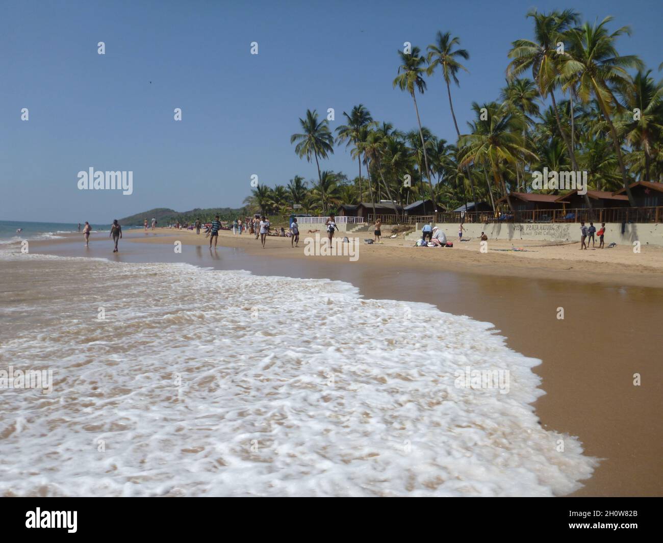 Anjuna Beach, Goa 403509, Indien Foto Stock