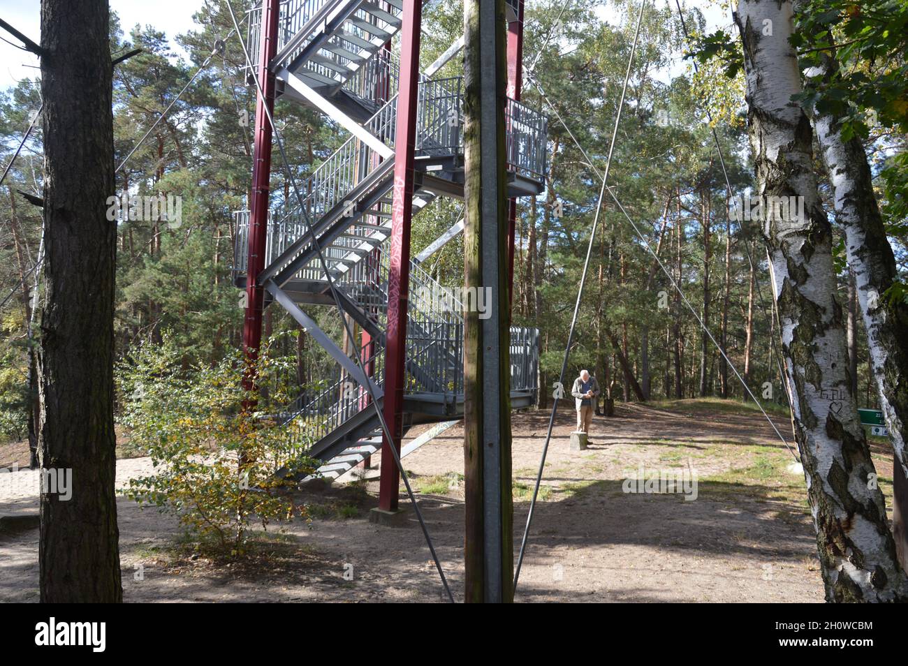 Götzer Berg 108 m a Brandeburgo, Germania - 6 ottobre 2021. Foto Stock