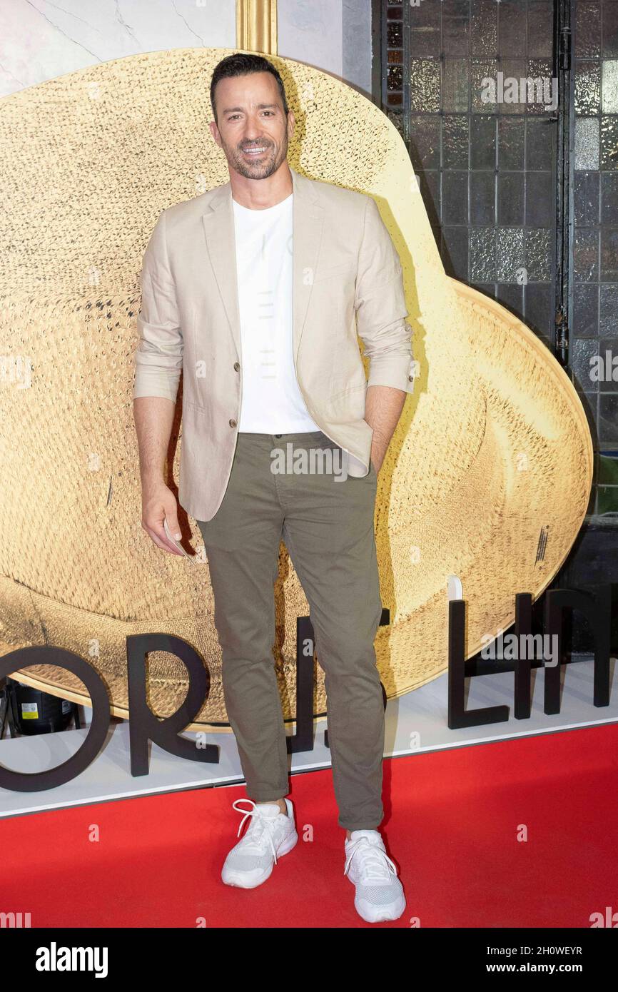 Madrid, Spagna. 14 Ott 2021. Pablo Puyol alla fotocall per la prima mostra “ A Chorus Line” a Madrid giovedì 14 ottobre 2021. Credit: CORDON PRESS/Alamy Live News Foto Stock