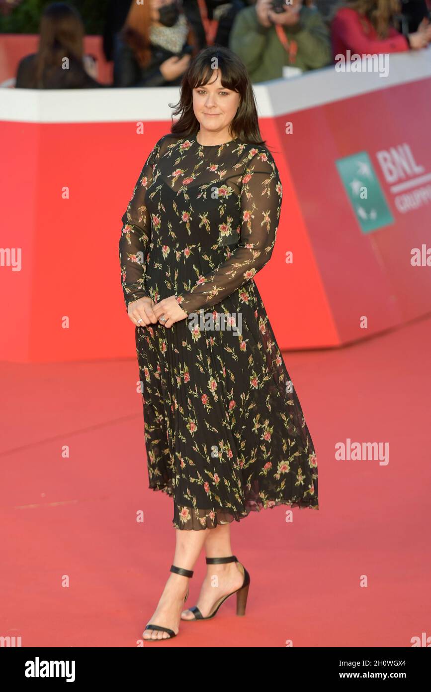 Roma, Italia. 14 Ott 2021. Kelly Carmichael assiste il tappeto rosso del film, gli occhi di Tammy Faye al Film Festival. (Foto di Mario Cartelli/SOPA Images/Sipa USA) Credit: Sipa USA/Alamy Live News Foto Stock