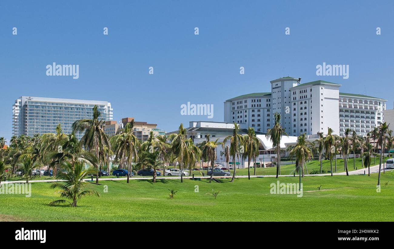 Hotel Resort Modern Architecture, Cancun, Messico, 2021 Foto Stock