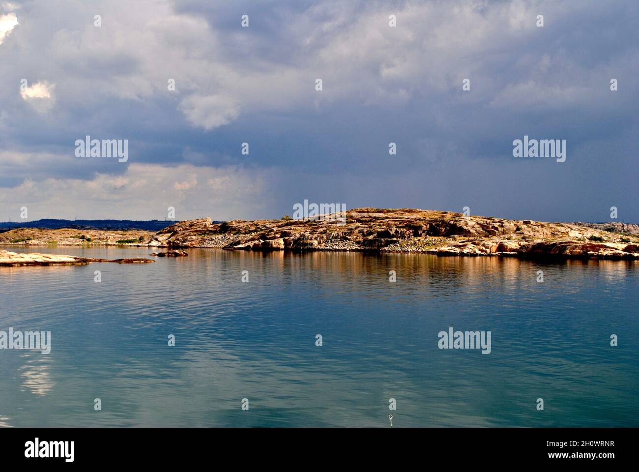 Arcipelago di Fjällbacka sulla costa occidentale svedese Foto Stock