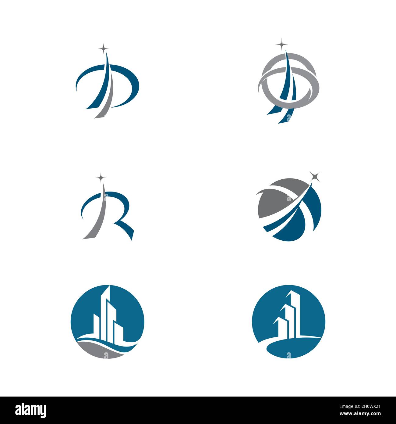 Finanza aziendale Logo vettore template design icona Foto Stock