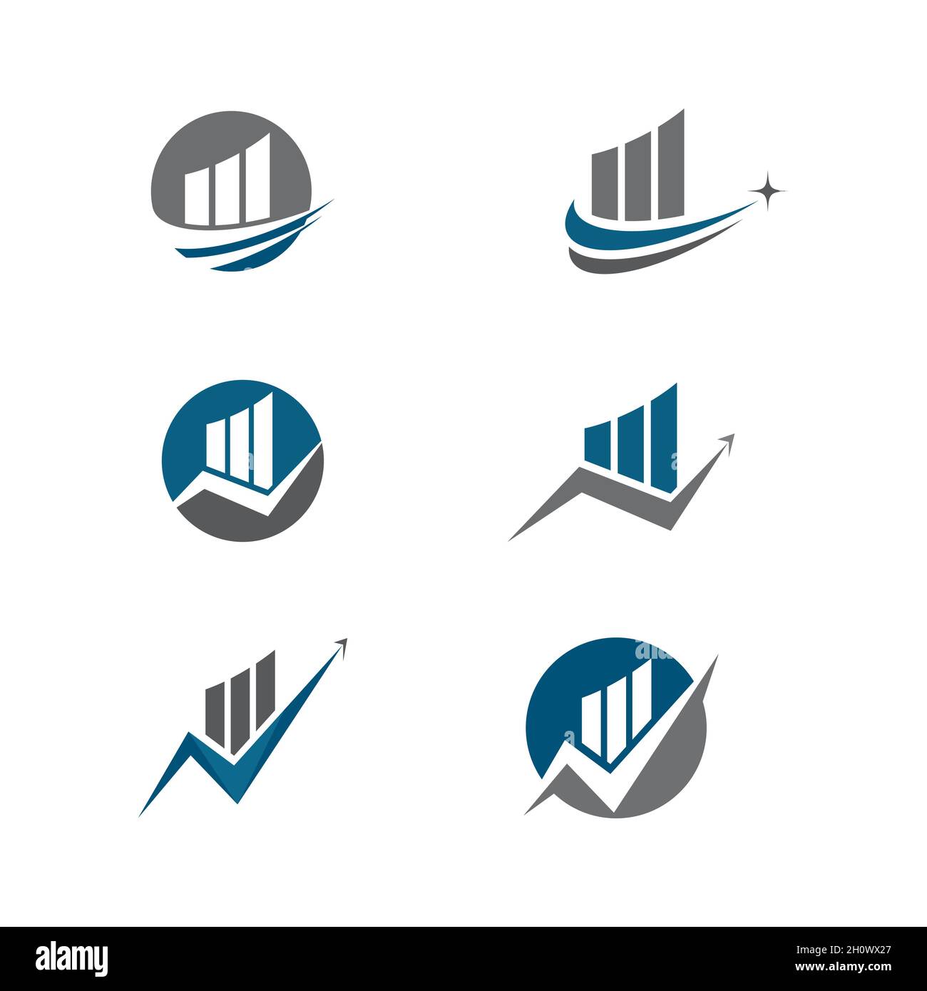 Finanza aziendale Logo vettore template design icona Foto Stock