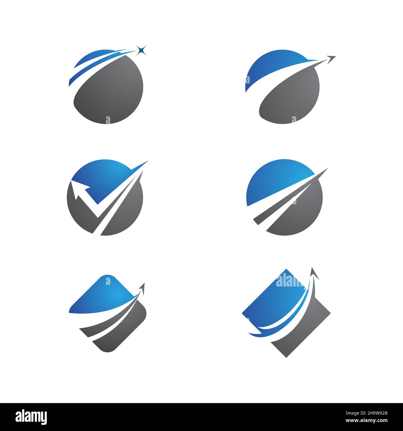 Finanza aziendale Logo vettore template design icona Foto Stock