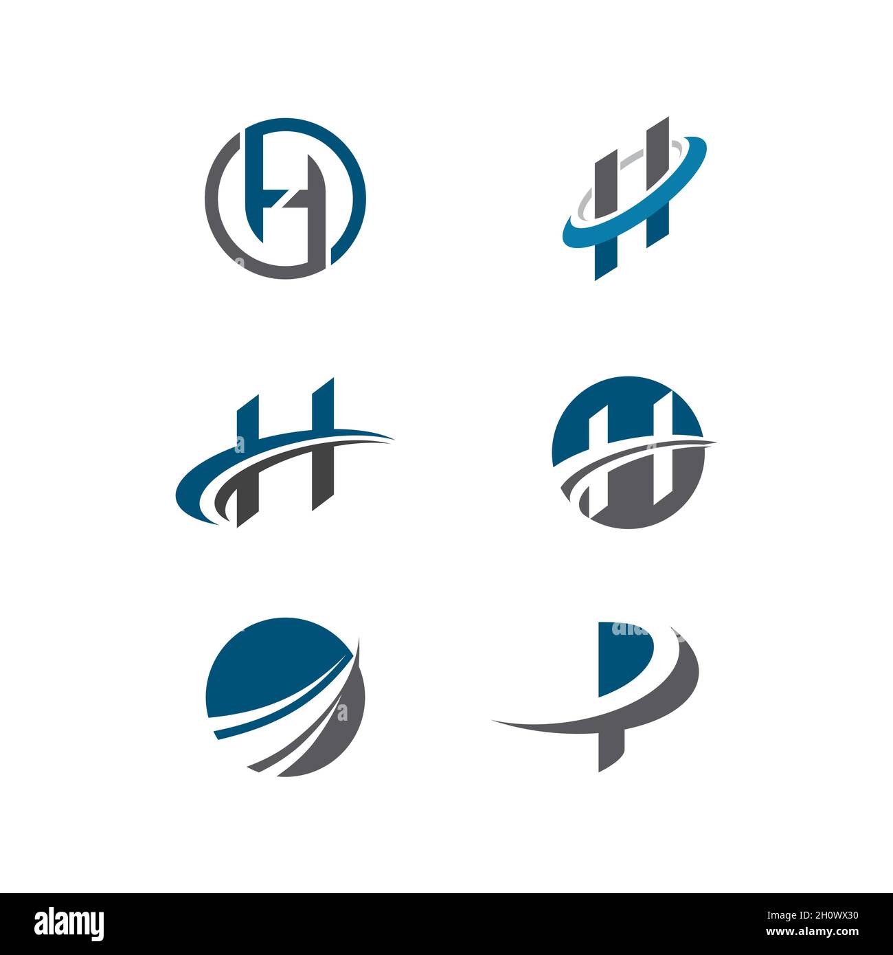 Finanza aziendale Logo vettore template design icona Foto Stock