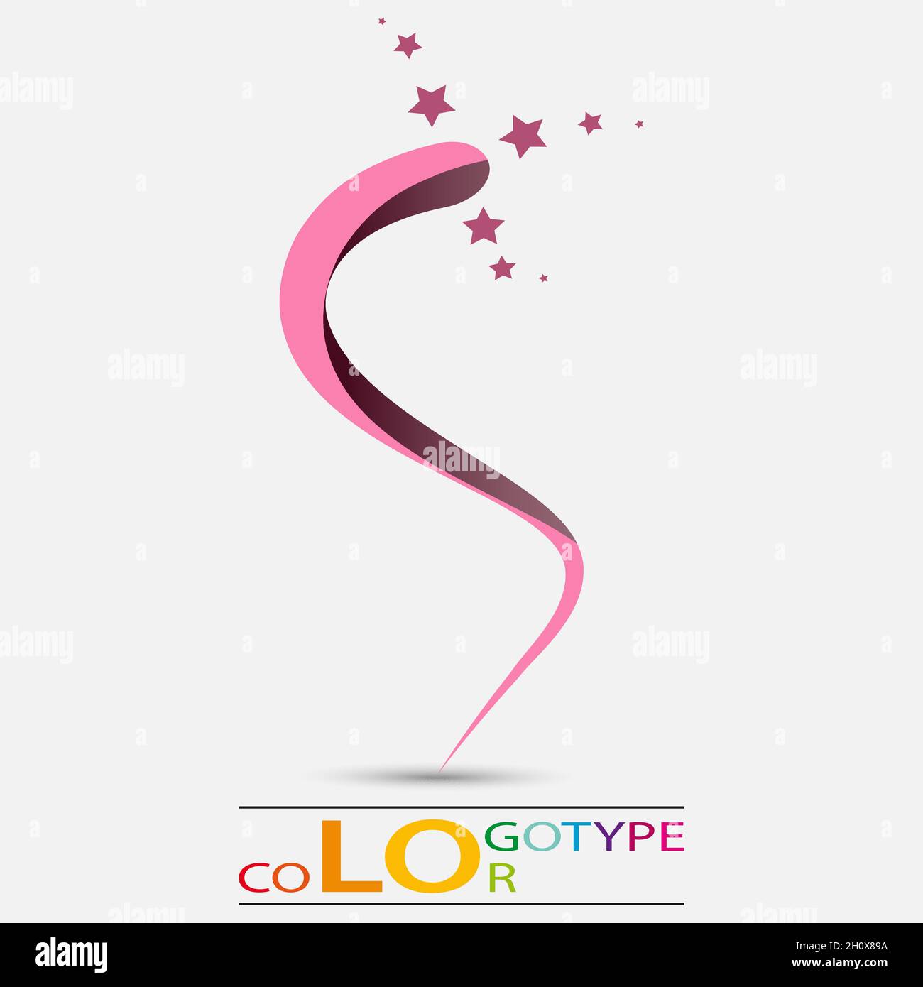 Colorato vettore geometrico business icona, logo, segno, simbolo per esigenze di design creativo Illustrazione Vettoriale