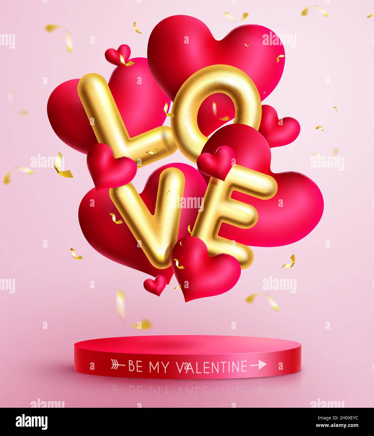 Set Palloncini Romantici Happy Valentine - Decorazione Amore per Camera,  Casa, San Valentino