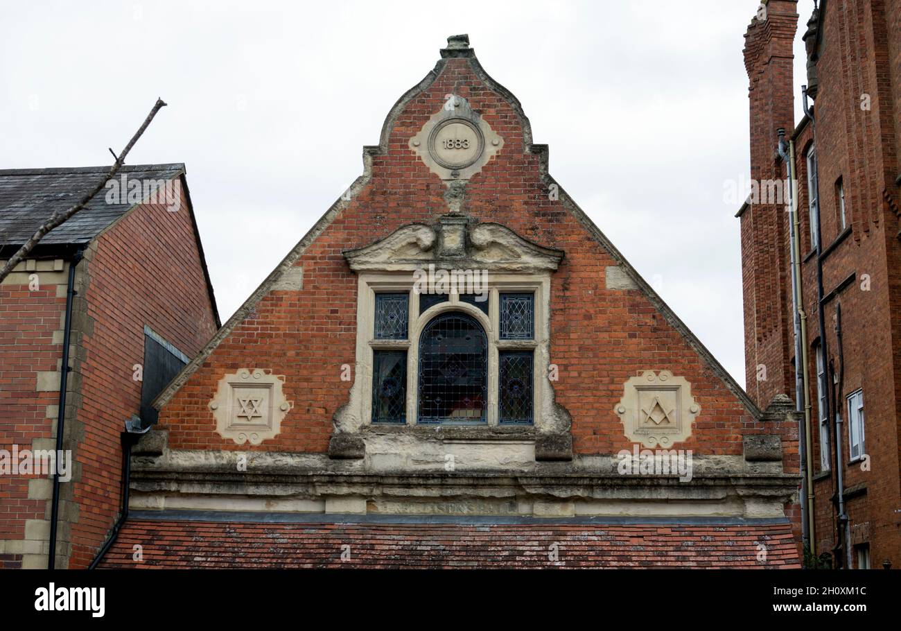 Freemasons Hall, Banbury, Oxfordshire, Inghilterra, Regno Unito Foto Stock