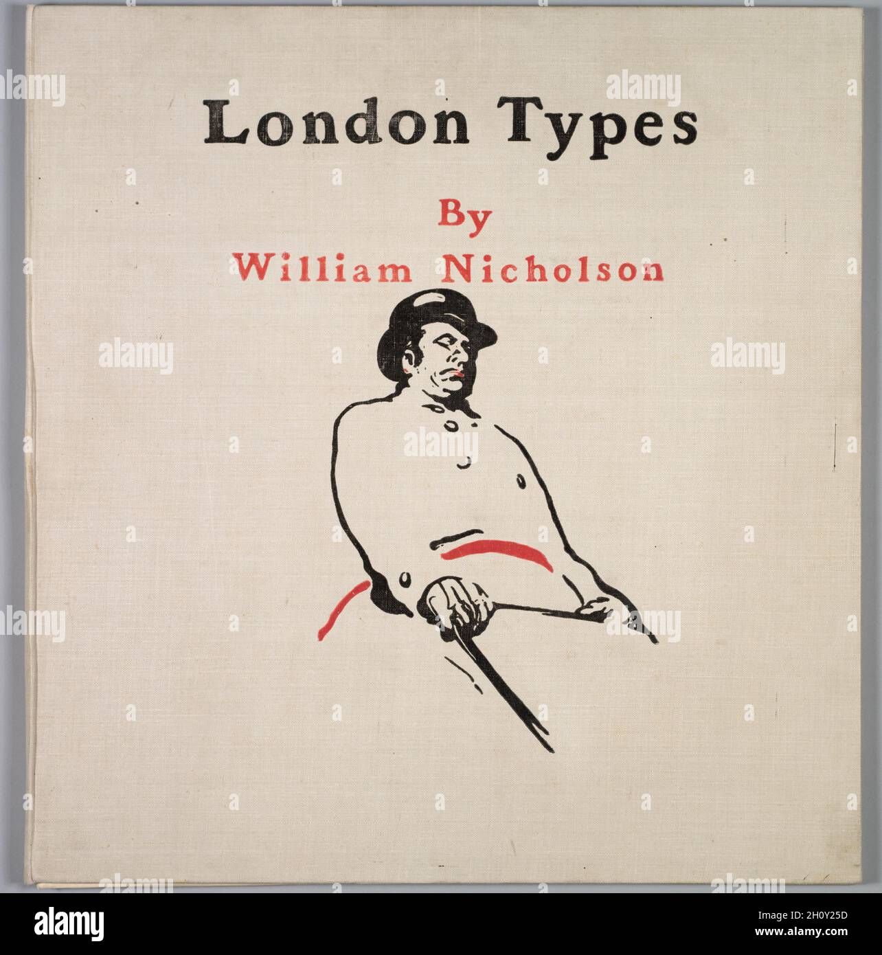 London Types: Cover, 1898. William Nicholson (britannico, 1872-1949). Portafoglio di tessuti originali; Foto Stock