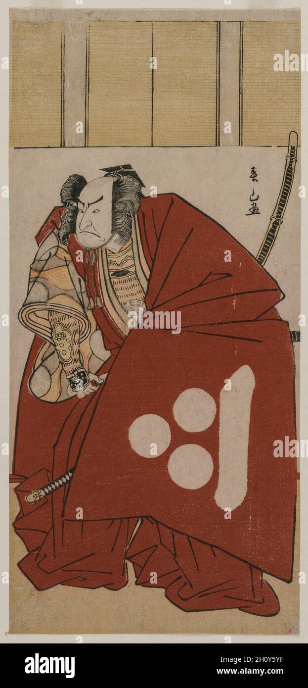 Nakamura Nakazo I come Watanabe no Tsuna, 1781. Katsukawa Shunzan (Giapponese). Colore stampa woodblock; foglio: 31 x 14,4 cm (12 3/16 x 5 11/16 in.). Foto Stock Nakamura Nakazo I come Watanabe no Tsuna, 1781. Katsukawa Shunzan (Giapponese). Colore stampa woodblock; foglio: 31 x 14,4 cm (12 3/16 x 5 11/16 in.). Foto Stock