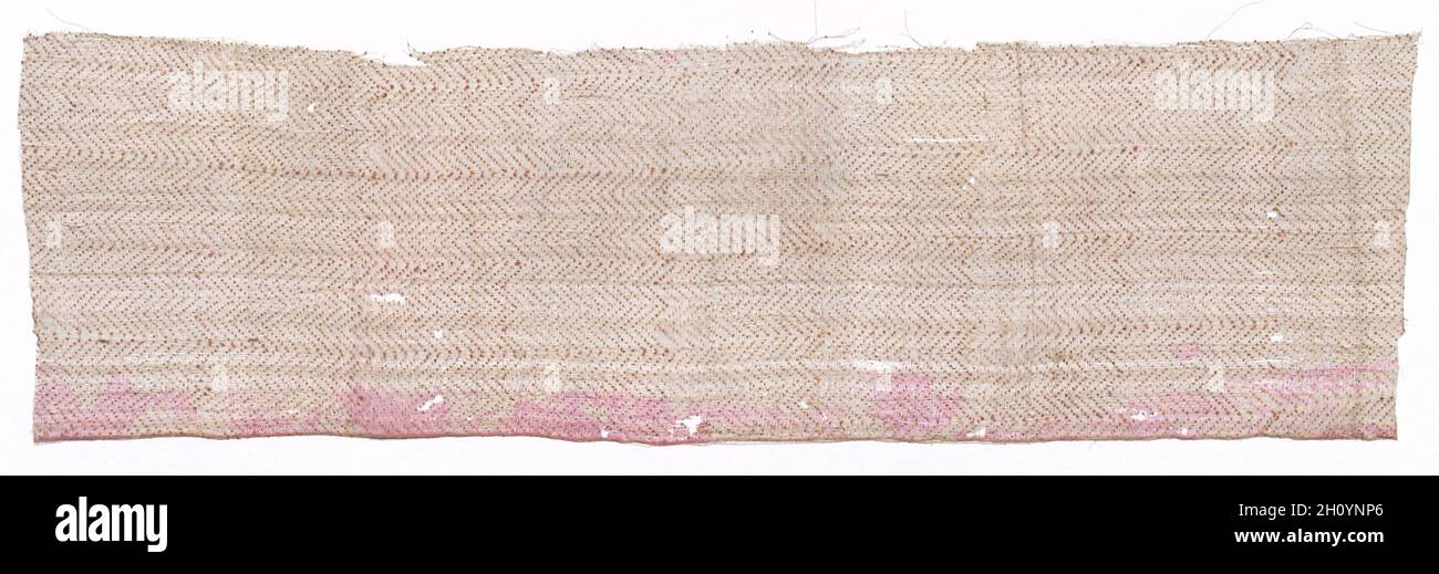 Un frammento, 1500s - 1600s. India, periodo Mughal, XVI - XVII secolo. Blocco cotone stampato; complessivo: 39,1 x 11,5 cm (15 3/8 x 4 1/2 in.). Foto Stock Un frammento, 1500s - 1600s. India, periodo Mughal, XVI - XVII secolo. Blocco cotone stampato; complessivo: 39,1 x 11,5 cm (15 3/8 x 4 1/2 in.). Foto Stock